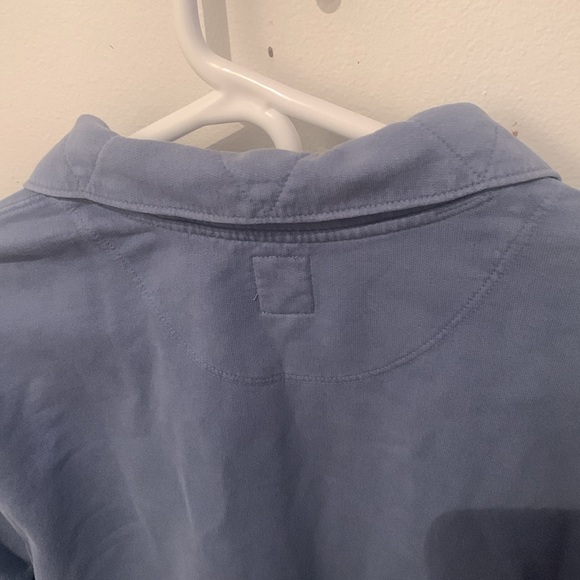 Fantastic Light Blue NY Giants Peruvian Cotton Long Sleeve Quarter Button Shirt - Picture 10 of 10